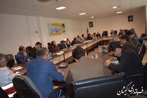 جلسه هماهنگی گرامیداشت هفته وحدت وبسیج درشهرستان گمیشان برگزار شد