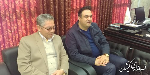 دیدارفرماندارگمیشان با سرپرست جدیداداره کل کتابخانه های عمومی استان