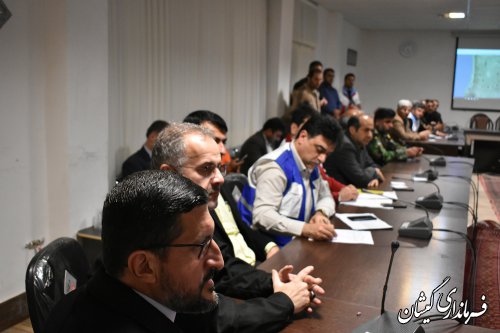 جلسه شورای هماهنگی مدیریت بحران استان برگزار شد