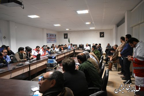 جلسه شورای هماهنگی مدیریت بحران استان برگزار شد