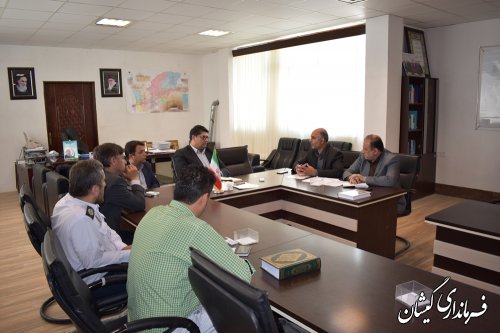 جلسه تعیین مکان استقرار شرکت تعاونی 435 مسافربری مرکزشهرستان برگزار شد