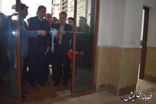 افتتاح ساختمان اداری کمیته امداد امام خمینی (ره) شهرستان گمیشان با اعتباری بالغ بر 23 میلیارد ریال