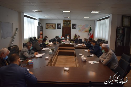 اولین جلسه کمیته برداشت محصولات کشاورزی شهرستان گمیشان برگزار شد
