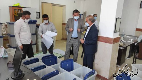 صندوقهای اخذ رای انتخابات شهرستان گمیشان آماده سازی شد