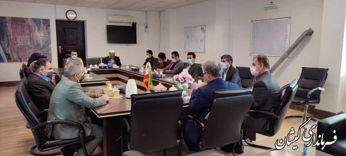 اولین جلسه سرپرست فرمانداری شهرستان گمیشان با کارکنان فرمانداری وبخشداری ها