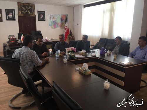 برگزاری جلسه پیگیری وضعیت امور آب و فاضلاب شهرستان 