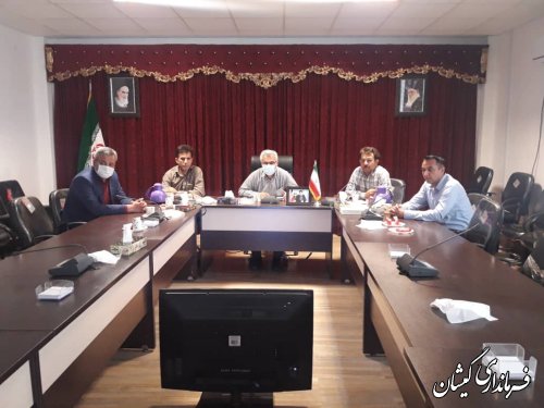 حضور فرماندار در جلسه ستاد پیشگیری از بیماری کووید استان 