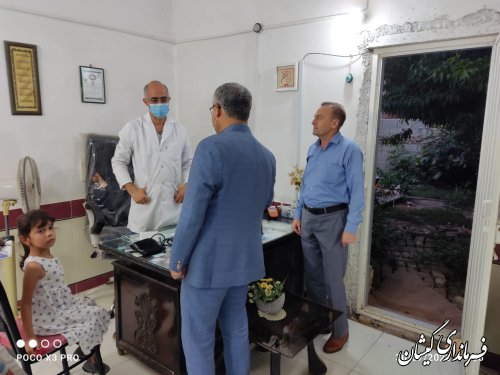 بازدید سرزده فرماندار گمیشان از مراکز  درمانی روستای آرخ بزرگ