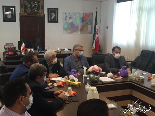  برگزاری جلسه هماهنگی استقرار گروه پزشکان جهادی در دفتر فرماندار گمیشان 