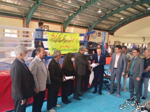 افتتاح رینگ بوکس شهرستان گمیشان