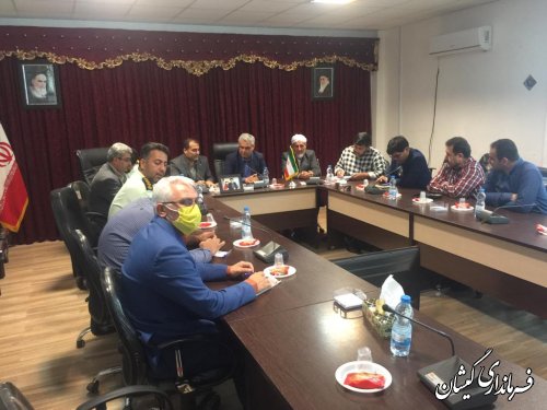 حضور فرماندار گمیشان در جلسه ستاد برگزاری هفته دفاع مقدس استان گلستان 