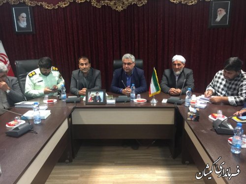 حضور فرماندار گمیشان در جلسه ستاد برگزاری هفته دفاع مقدس استان گلستان 