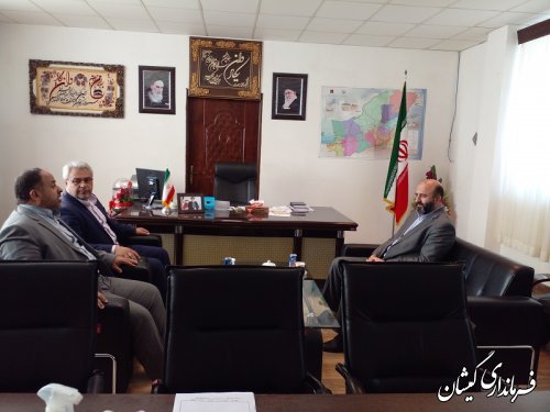 نشست فرماندار گمیشان با معاون سیاسی امنیتی اجتماعی استانداری گلستان