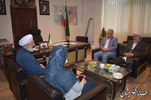 دیدار فرماندار گمیشان با مدیر کل کتابخانه های عمومی استان گلستان
