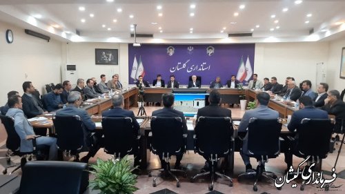 حضور فرماندار گمیشان درجلسه شورای هماهنگی بانکهای استان