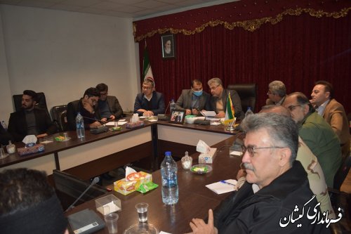 حضور فرماندار گمیشان در جلسه ستادعالی دهه فجر استان گلستان