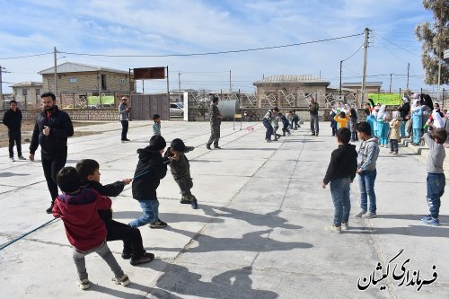 برگزاری مسابقات ورزشی بومی محلی در روستای صفا ایشان به مناسبت دهه فجر