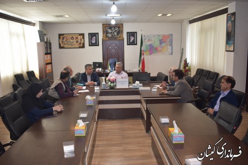 جلسه تبیین طرح ملی کالابرگ الکترونیکی در شهرستان گمیشان