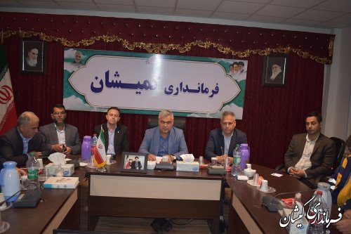 حضور فرماندار گمیشان در چهارمبن جلسه شورای اداری استان