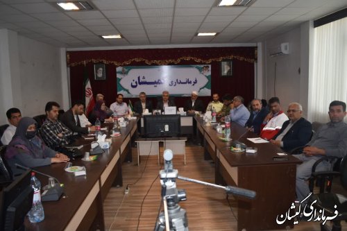 حضور فرماندار گمیشان در جلسه شورای مبارزه با مواد مخدر استان 