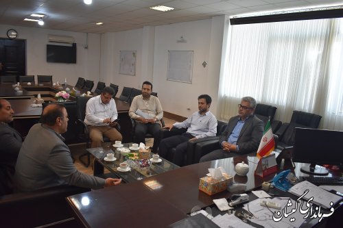 دیدار مدیرکل تامین اجتماعی استان با فرماندار شهرستان گمیشان
