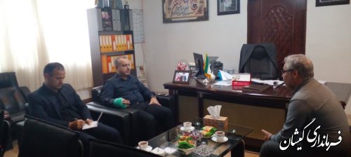 دیدار فرماندار گمیشان با مدیر شعب بانک رفاه کارگران استان گلستان