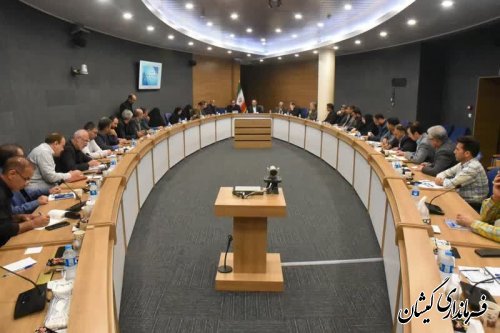 حضور فرماندار گمیشان در جلسه کمیته مالی و پشتیبانی ستاد انتخابات استان