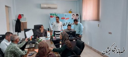 برگزاری دومین مانور ثبت نام داوطلبین انتخابات درشهرستان گمیشان 