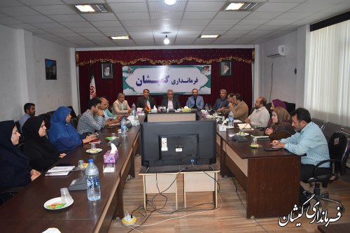 جلسه مشترک کمیته آموزش ستاد انتخابات استان گلستان و شهرستان گمیشان