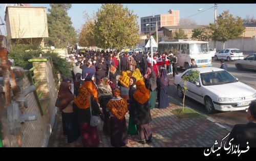 حضور پر شور مردم انقلابي شهرستان گميشان در مراسم استقبال و سخنراني رياست محترم جمهوري اسلامي 