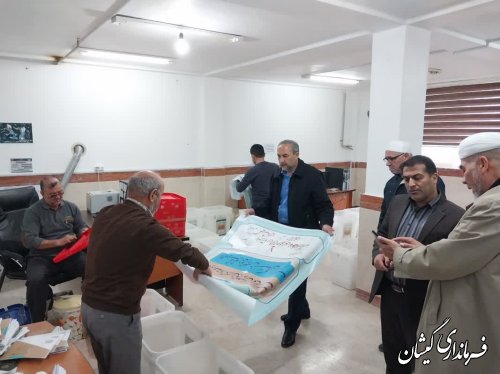 صندوق اخذ رای انتخابات شهرستان گمیشان آماده سازی شد