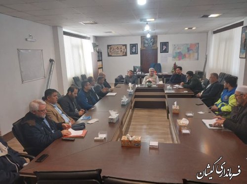 جلسه شورای ترافیک در شهرستان گمیشان برگزار شد