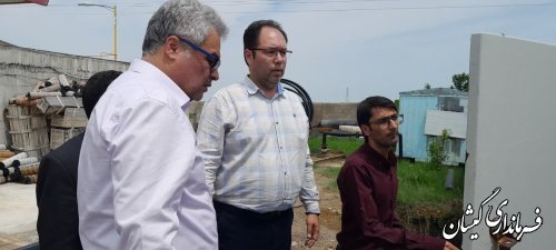 پیگیری و بازدیدهای مستمر فرماندار گمیشان برای تکمیل چاههای آب شرب شهرستان
