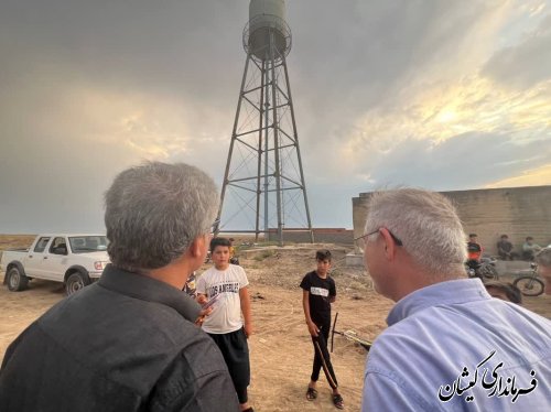 مرمت و بازسازی مخزن روستای کله پست شروع شد