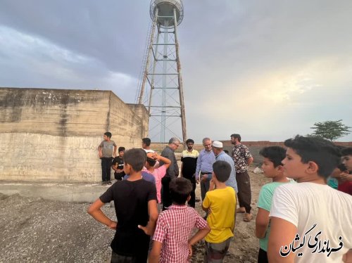 مرمت و بازسازی مخزن روستای کله پست شروع شد