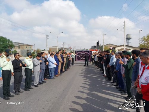 مراسم دسته روی، عزاداری در شهرستان گمیشان برگزار شد 